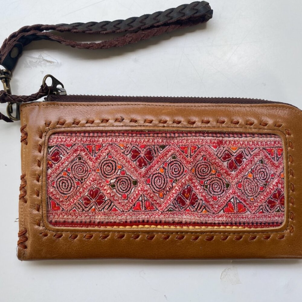 Faux Leather wallet Wristlet